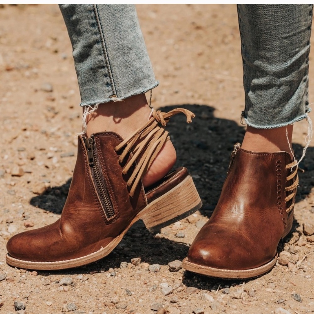 Soldout online-Freebird Bootie JoJo size 9- Cognac
